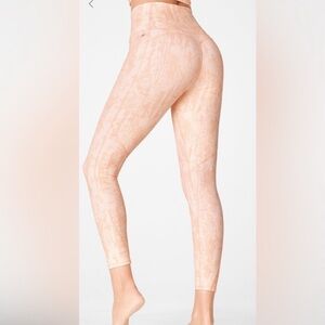 PureLuxe Made by Fabletics Peach Tie-Dye Leggings